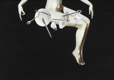 Картина под названием "Знание Марии" - Anastasia Kuznetsova, Подлинное произведение искусства, Темпера