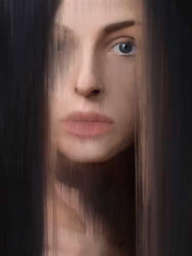 Digital Arts με τίτλο "Woman a.jpeg" από Nasy Zachou, Αυθεντικά έργα τέχνης, Ψηφιακή ζωγραφική