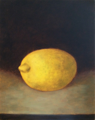 Citron Peinture intitulée "Citron" par Nathalie Tousnakhoff, Œuvre d'art originale, Huile