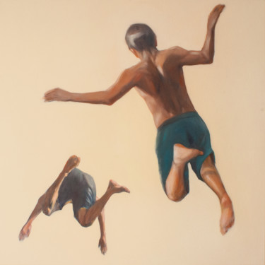 Peinture intitulée "Flight" par Nata Zaikina, Œuvre d'art originale, Huile