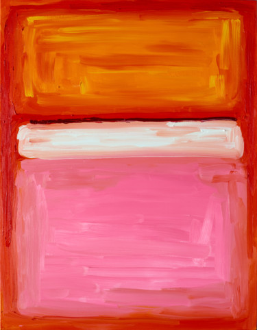 Painting titled "Rothko" by Nataliia Sydorova, Original Artwork, Oil Mounted on Wood Stretcher frame