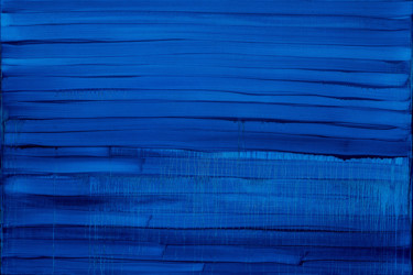 Peinture intitulée "Blue 3" par Nataliia Sydorova, Œuvre d'art originale, Huile Monté sur Châssis en bois