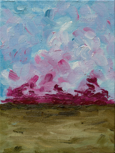 Peinture intitulée "English sunset" par Nataliia Sydorova, Œuvre d'art originale, Huile