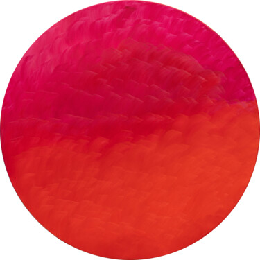 Картина под названием "Neon Pink" - Nataliia Sydorova, Подлинное произведение искусства, Масло Установлен на Деревянная рама…
