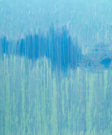Картина под названием "Sky Blue" - Nataliia Sydorova, Подлинное произведение искусства, Масло Установлен на Деревянная рама…