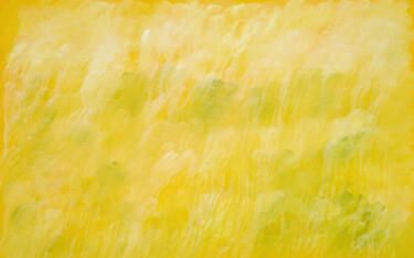 Painting titled "Field" by Nataliia Sydorova, Original Artwork, Oil Mounted on Wood Stretcher frame