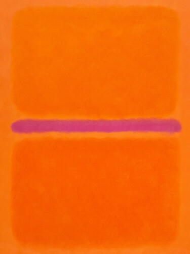 「Orange Violet」というタイトルの絵画 Nataliia Sydorovaによって, オリジナルのアートワーク, オイル ウッドストレッチャーフレームにマウント