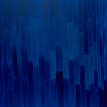 Peinture intitulée "Azure Blue" par Nataliia Sydorova, Œuvre d'art originale, Huile