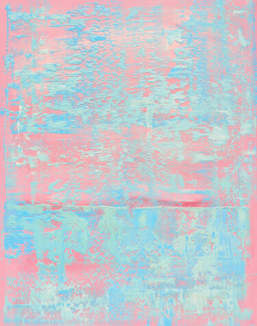 Pittura intitolato "Pink Blue" da Nataliia Sydorova, Opera d'arte originale, Olio Montato su Telaio per barella in legno