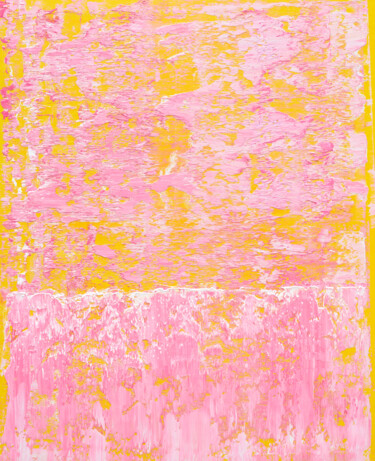 绘画 标题为“Rose Yellow” 由Nataliia Sydorova, 原创艺术品, 油 安装在木质担架架上