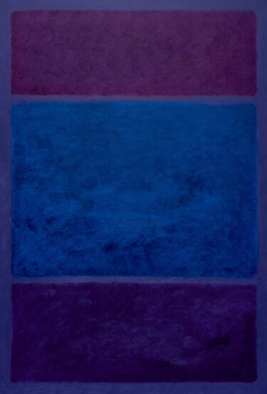 Malarstwo zatytułowany „Midnight Blue” autorstwa Nataliia Sydorova, Oryginalna praca, Olej Zamontowany na Drewniana rama nos…