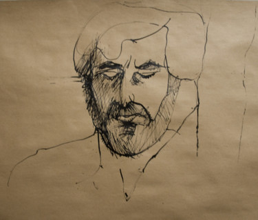 Drawing titled "federico.jpg" by Natacha Kolson, Original Artwork, Ink