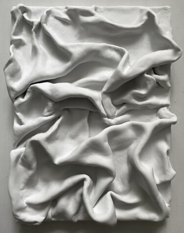 Painting titled "3D картина панно тк…" by Natalia Komar, Original Artwork, Polymer clay