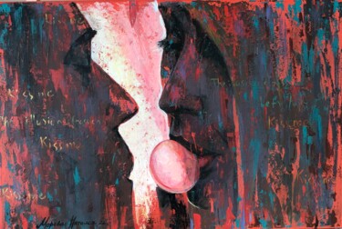 Pittura intitolato "Иллюзия страсти" da Natalia Moreva, Opera d'arte originale, Acrilico