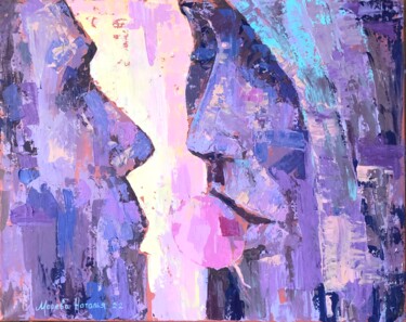 Картина под названием "Kiss" - Наталья Морева, Подлинное произведение искусства, Акрил