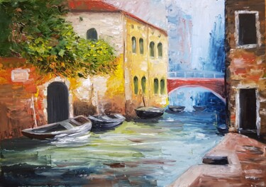 Painting titled "Venice" by Natalia Ostonen (Tarasova), Original Artwork, Oil