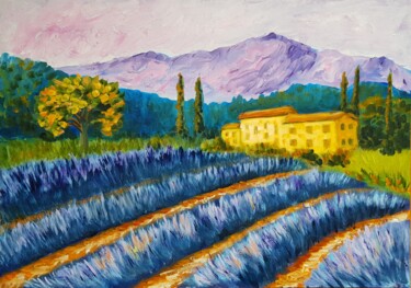 Ζωγραφική με τίτλο "Provence" από Natalia Ostonen (Tarasova), Αυθεντικά έργα τέχνης, Λάδι