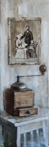 Картина под названием "old mill" - Natalia Nikolenko, Подлинное произведение искусства, Масло