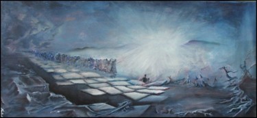 Peinture intitulée "6ème ciel" par Natal, Œuvre d'art originale, Huile