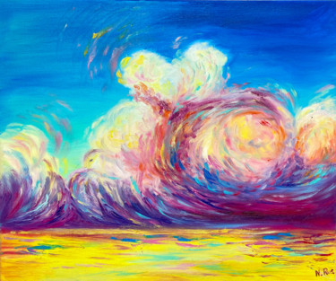 Pittura intitolato "Ephemerality" da Natalie Rusinova, Opera d'arte originale, Olio