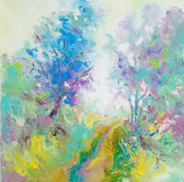 Pittura intitolato "The calm fog is deep" da Natalie Rusinova, Opera d'arte originale, Olio