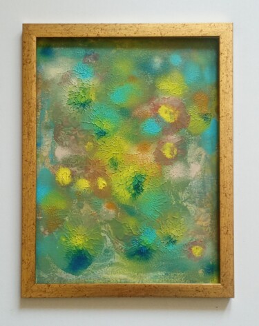 Картина под названием "Весна в душе" - Натали Сапига, Подлинное произведение искусства, Масло Установлен на картон