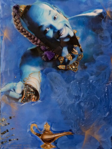 Collages titled "GENIE" by Natali Shepeleva, Original Artwork, Acrylic