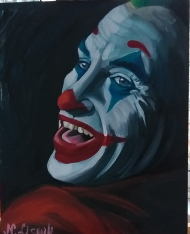 Painting titled "Джокер" by Natalia Lisnik, Original Artwork, Oil