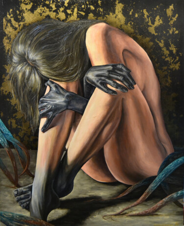 Картина под названием "SOUL(22)" - Натали Устименко, Подлинное произведение искусства, Масло