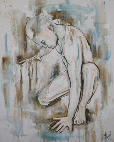 Картина под названием "FRUSTRATION" - Натали Устименко, Подлинное произведение искусства, Масло