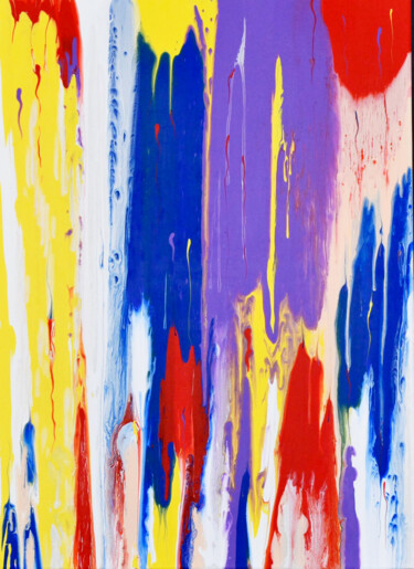 Painting titled "Colored rainbow org…" by Natali Ustinova, Original Artwork, Acrylic
