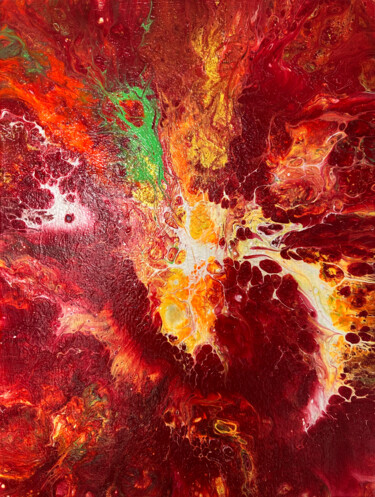 Картина под названием "Red orgasm" - Натали Устинова, Подлинное произведение искусства, Акрил