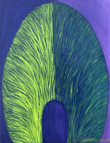 Painting titled "Violet dream #2" by Natalia Arndt, Original Artwork, Acrylic
