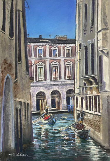 Pintura intitulada "Venice. Pastel" por Natalia Balashova. Pastelist., Obras de arte originais, Pastel