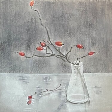 Peinture intitulée "Still life with wil…" par Natalia Balashova. Pastelist., Œuvre d'art originale, Pastel