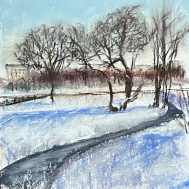 Painting titled "frost and sun, wond…" by Natalia Balashova. Pastelist., Original Artwork, Pastel