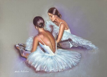 Painting titled "after rehearsal.  p…" by Natalia Balashova. Pastelist., Original Artwork, Pastel