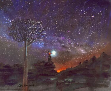 Malerei mit dem Titel "light the fire of y…" von Natalia Balashova. Pastelist., Original-Kunstwerk, Pastell