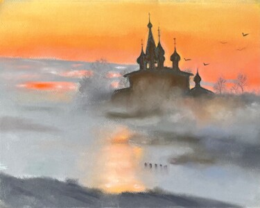 Pintura intitulada "temple  Pastel" por Natalia Balashova. Pastelist., Obras de arte originais, Pastel
