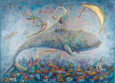 Peinture intitulée "Morning Dreams" par Natalia Berezina (natimade), Œuvre d'art originale, Acrylique