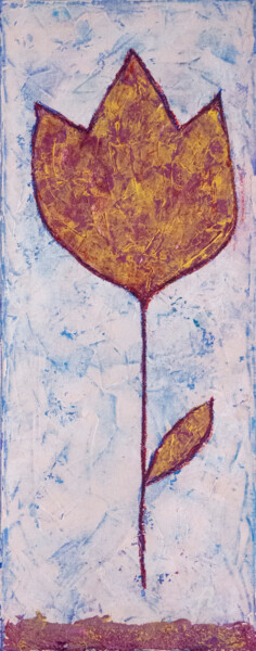 Peinture intitulée "Tulip" par Natalia Berezina (natimade), Œuvre d'art originale, Acrylique