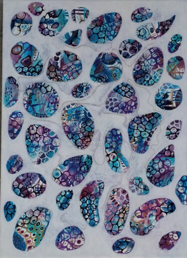Malarstwo zatytułowany „Stones of my memory” autorstwa Natalia Berezina (natimade), Oryginalna praca, Akryl