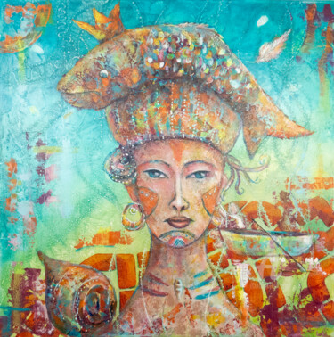 Malerei mit dem Titel "Shipwreck of my Soul" von Natalia Berezina (natimade), Original-Kunstwerk, Acryl