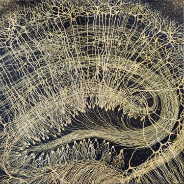 Картина под названием "Neurogenesis" - Natalia Bienek, Подлинное произведение искусства, Акрил Установлен на Деревянная рама…