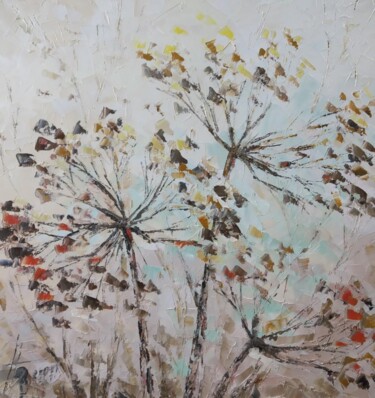 Pintura titulada "Autumn Hogweed" por Natalia Bykova, Obra de arte original, Oleo