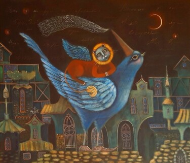 Ζωγραφική με τίτλο ""Я буду твоими крыл…" από Наталья Чайковская, Αυθεντικά έργα τέχνης, Τέμπερα