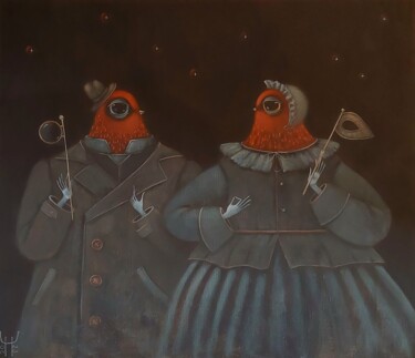 Pintura titulada ""Точка зрения"" por Natalia Chaikovskaia, Obra de arte original, Témpera