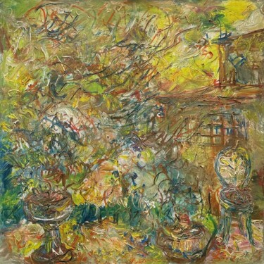 Pintura titulada "English Garden" por Natalia Chernogolova, Obra de arte original, Oleo Montado en Bastidor de camilla de ma…