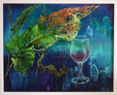 Malerei mit dem Titel "THE LOVERS" von Natalia Czarnecka-Diling, Original-Kunstwerk, Acryl