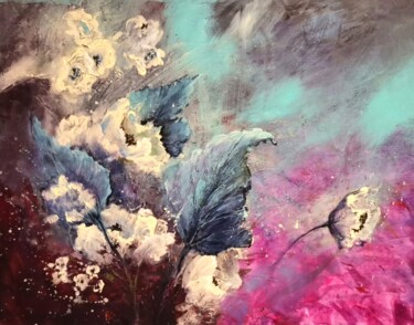 Картина под названием "Magic Garden" - Natalia Czarnecka-Diling, Подлинное произведение искусства, Акрил Установлен на Дерев…